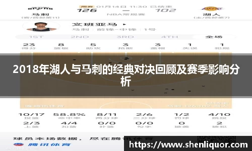 2018年湖人与马刺的经典对决回顾及赛季影响分析